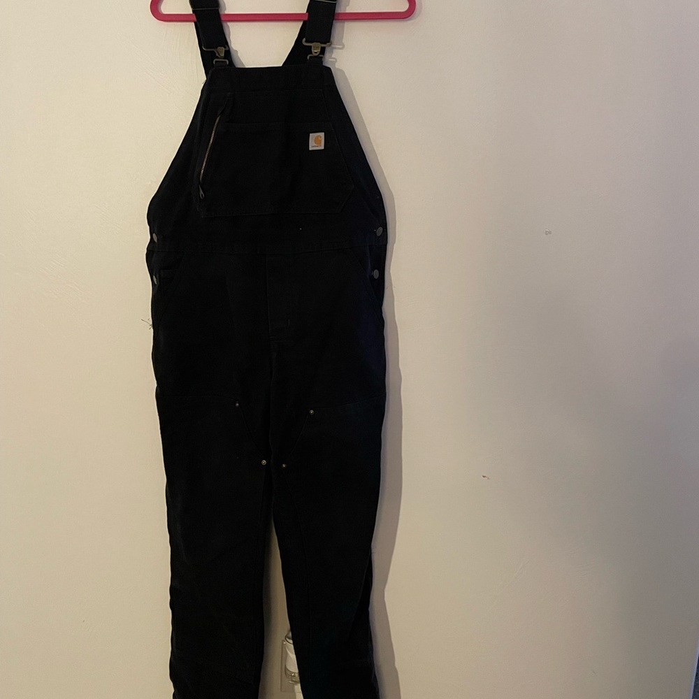 Black Carhartt overalls